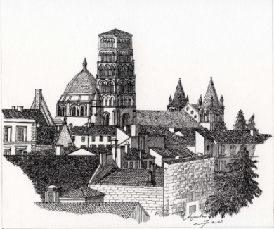 Toits et cathédrale d'Angoulême (Part.2).